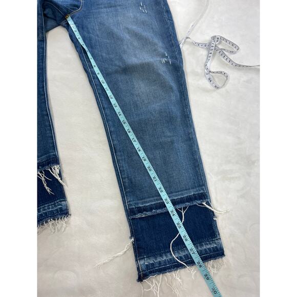 Hudson Denim Zoeey High Rise Straight Crop Double Step Jean Women's size 30 - Picture 7 of 7